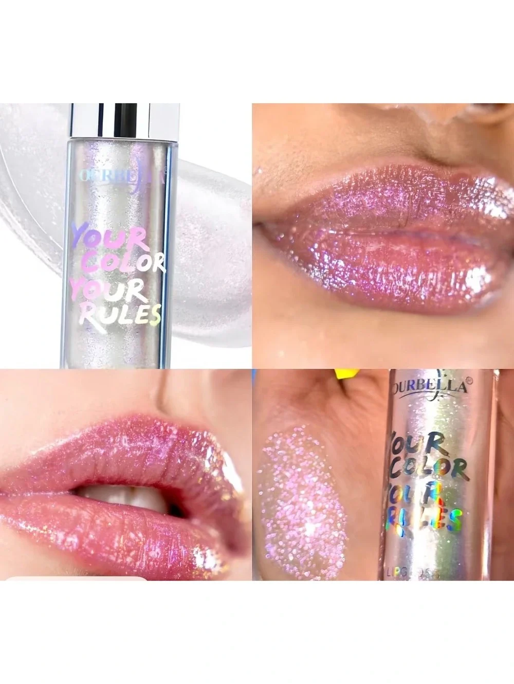Ourbella Multichrome Fairydust Lip Gloss - Iridescent Sheer Shine